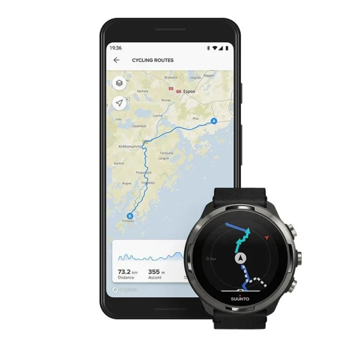 Suunto 9 baro titanium leather