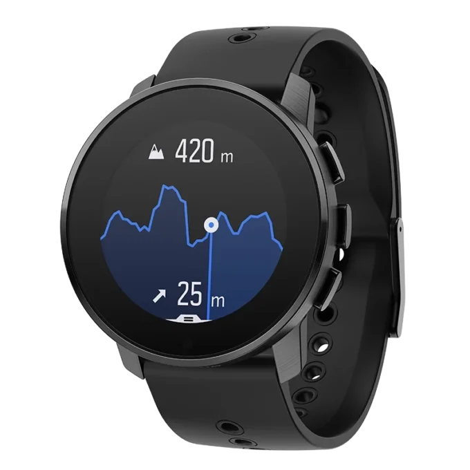 Suunto 9 peak all black titanium – ultra thin, small, tough gps sports watch