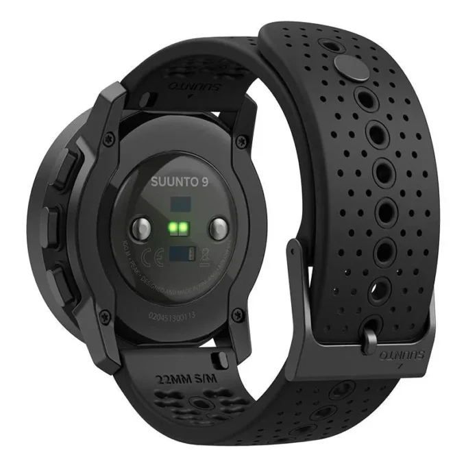 Suunto 9 peak all black – ultra thin, small, tough gps sports watch