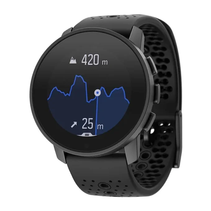 Suunto 9 peak all black – ultra thin, small, tough gps sports watch