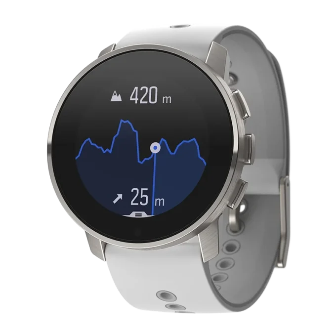 Suunto 9 peak birch white titanium – ultra thin, small, tough gps sports watch