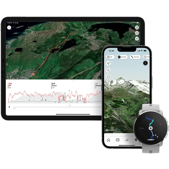 Suunto 9 peak birch white titanium – ultra thin, small, tough gps sports watch