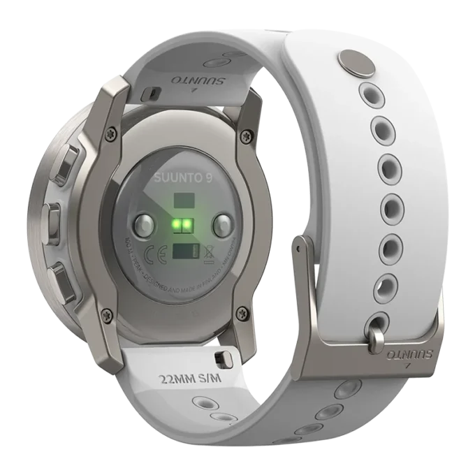Suunto 9 peak birch white titanium – ultra thin, small, tough gps sports watch