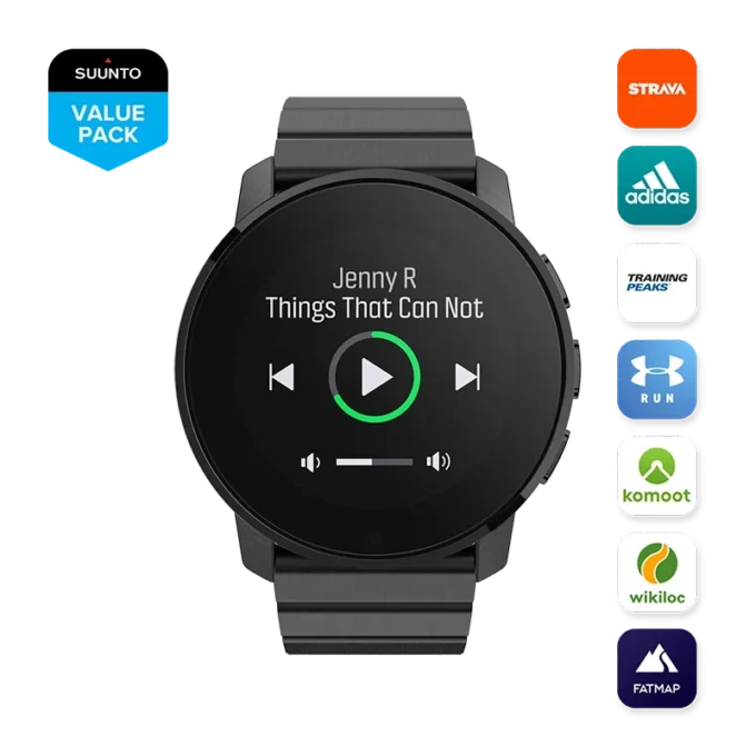 Suunto 9 peak full titanium black – ultra thin and tough gps sports watch