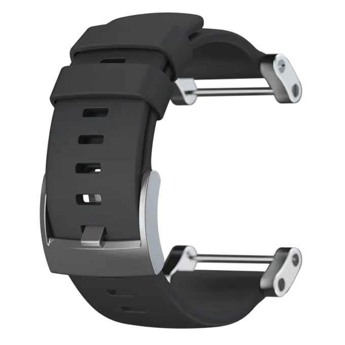 Suunto core black flat silicone strap – strap for core models