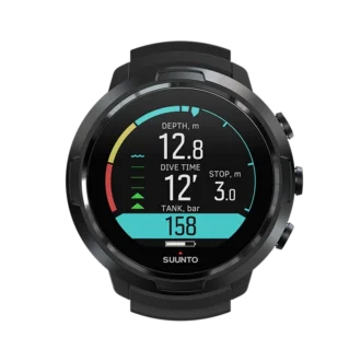 Suunto d5 all black dive computer with color screen and exchangeable