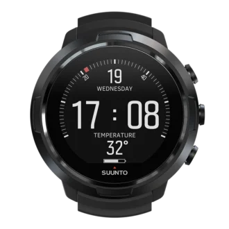 Suunto d5 all black dive computer with color screen and exchangeable