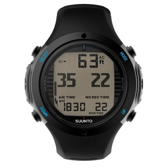 Suunto d6i novo black – robust dive computer with 3d compass