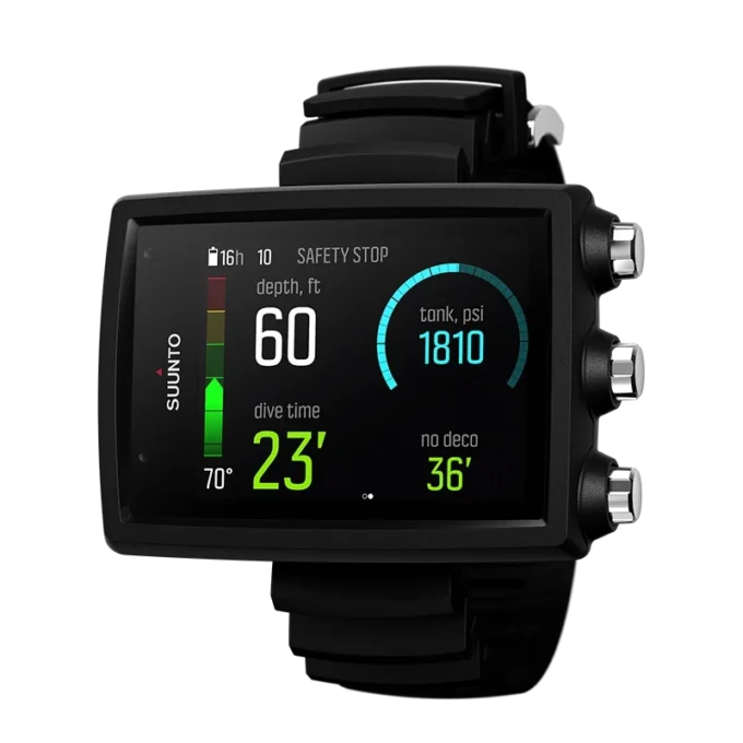 Suunto eon core black and suunto tank pod with a hard case