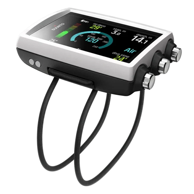 Suunto eon core white dive computer with color screen and big numbers