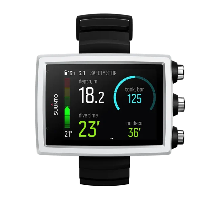 Suunto eon core white dive computer with color screen and big numbers