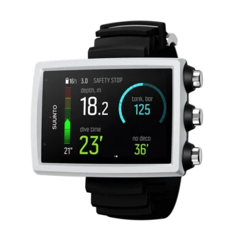 Suunto eon core white dive computer with color screen and big numbers