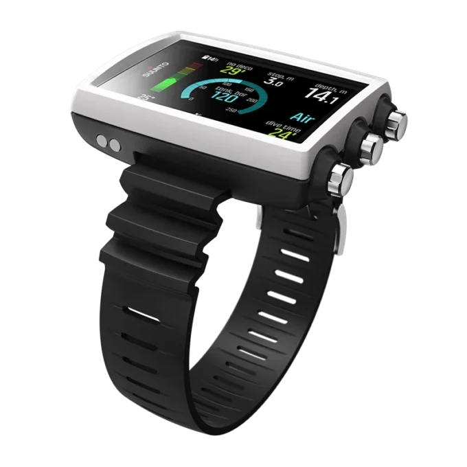 Suunto eon core white dive computer with color screen and big numbers