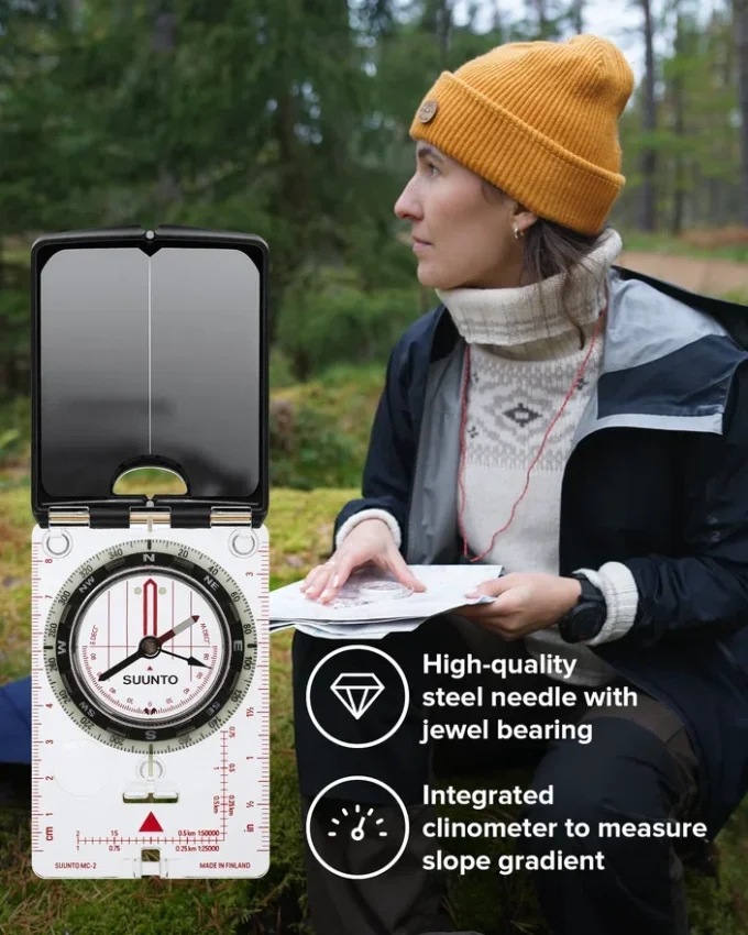 Suunto mc-2 nh mirror compass – accurate for hiking and backpacking Suunto mc-2 nh mirror compass – accurate for hiking and backpacking