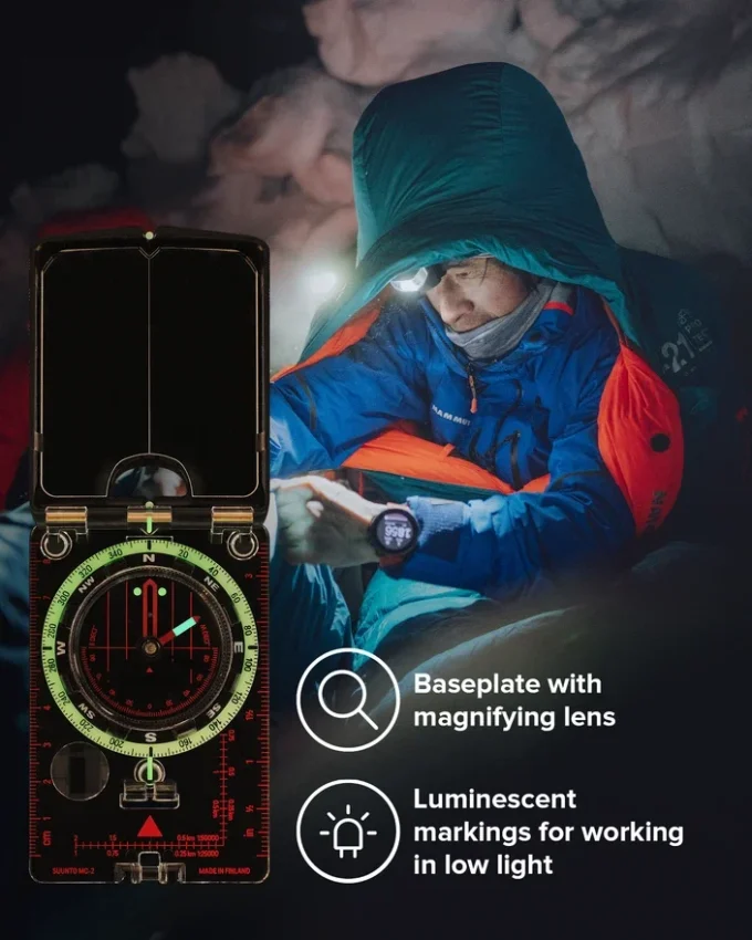 Suunto mc-2 nh mirror compass – accurate for hiking and backpacking Suunto mc-2 nh mirror compass – accurate for hiking and backpacking