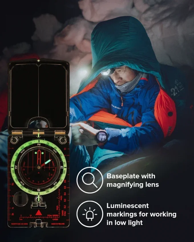 Suunto mc-2 nh usgs mirror compass for mountain adventures Suunto mc-2 nh usgs mirror compass for mountain adventures