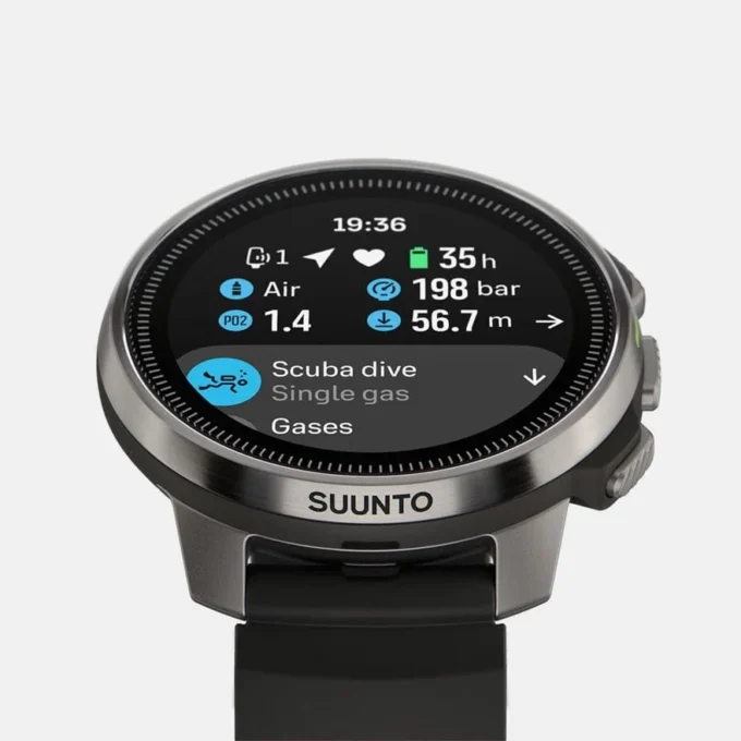 Suunto ocean steel black – dive computer & sports watch