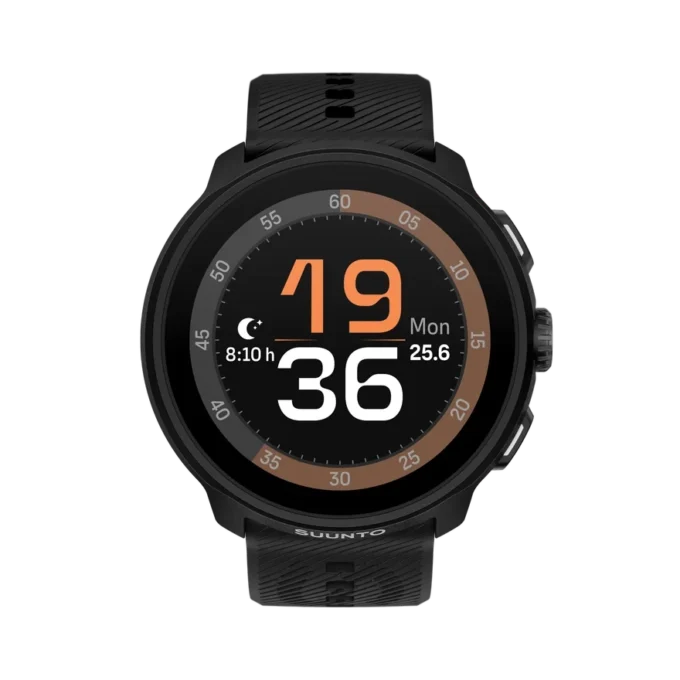 Suunto run all black with silicone strap