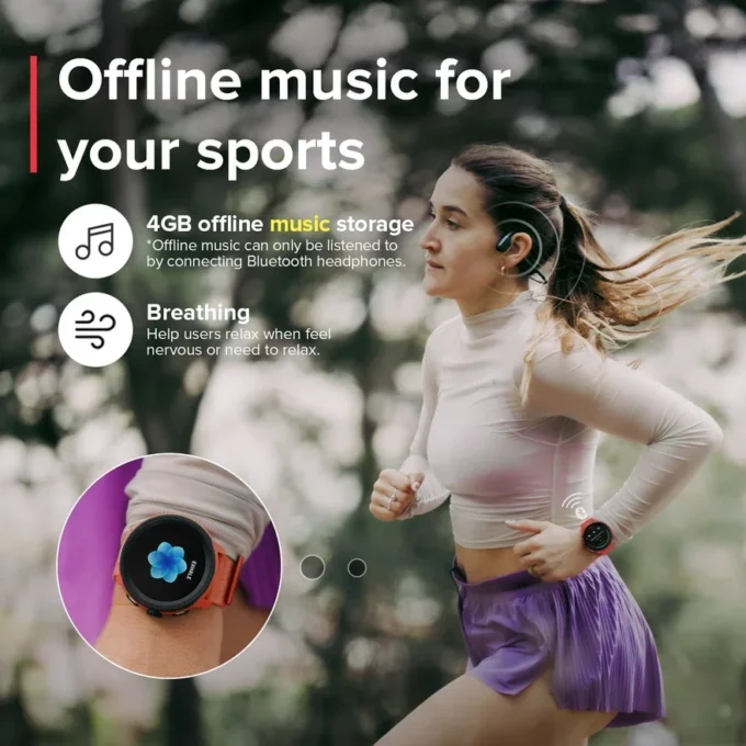 Suunto run coral orange