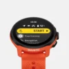 Suunto run coral orange with silicone strap
