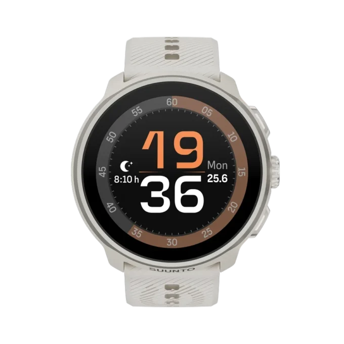 Suunto run frost gray with silicone strap