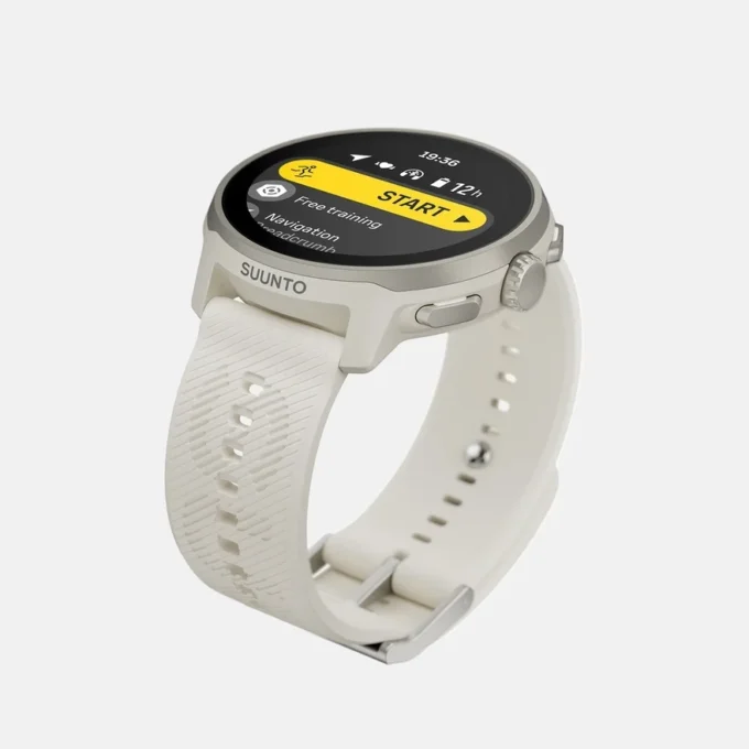 Suunto run frost gray with silicone strap