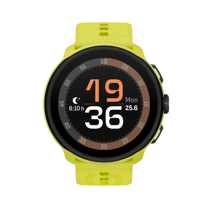 Suunto run lime with silicone strap