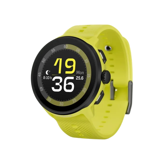 Suunto run lime with silicone strap