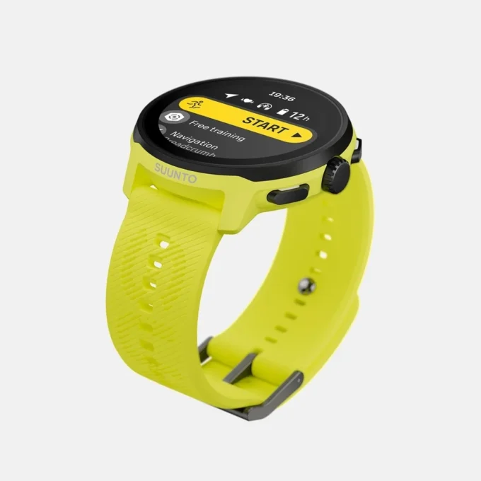 Suunto run lime with silicone strap