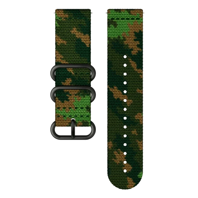 Suunto traverse alpha woodland green textile strap kit