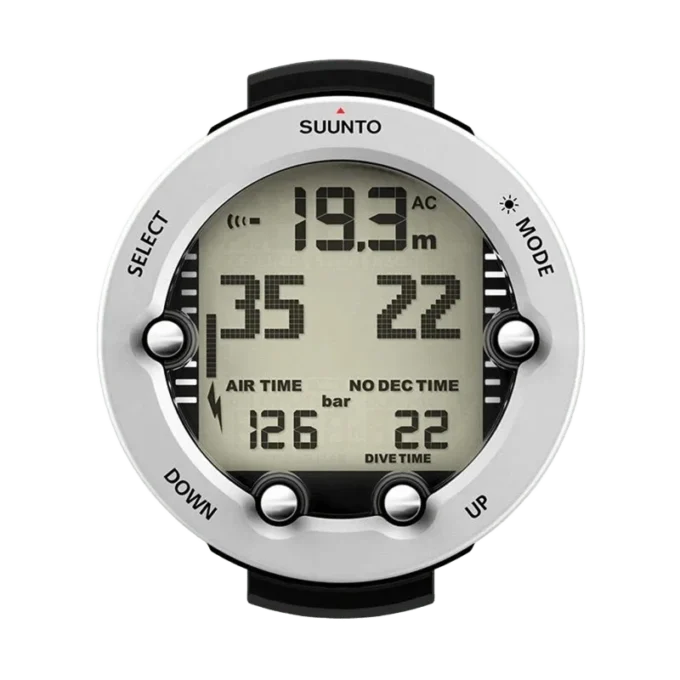 Suunto vyper novo white dive computer with compass & gas switch