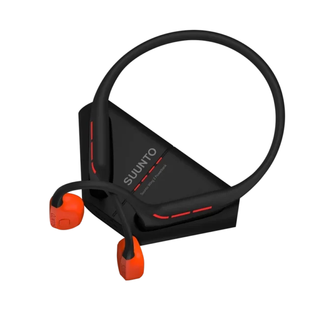 Suunto wing 2 coral orange – premium bone conduction headphone