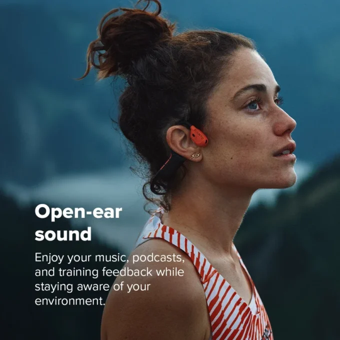 Suunto wing 2 coral orange – premium bone conduction headphone