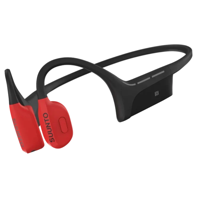 Suunto wing lava red bone conduction headphones