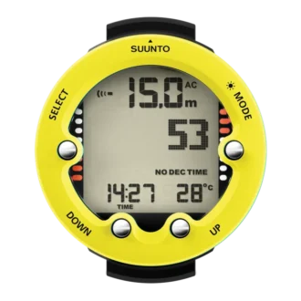 Suunto zoop novo lemon yellow – easy-to-use big display dive computer
