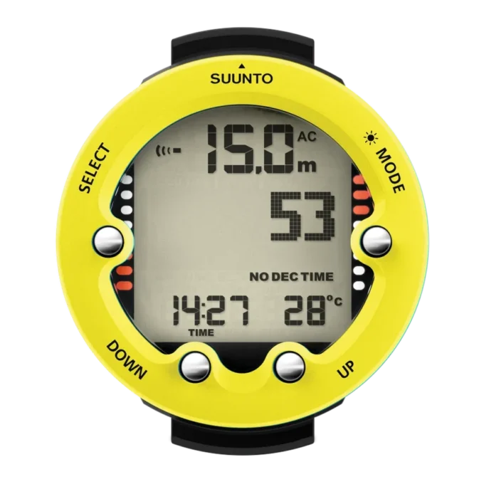 Suunto zoop novo lemon yellow – easy-to-use big display dive computer