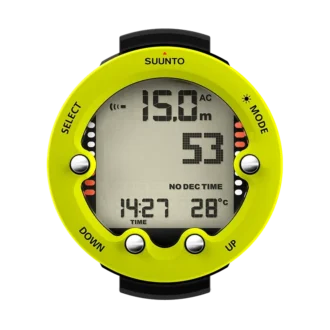Suunto zoop novo lime – easy-to-use big display dive computer
