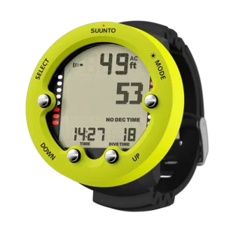Suunto zoop novo lime – easy-to-use big display dive computer